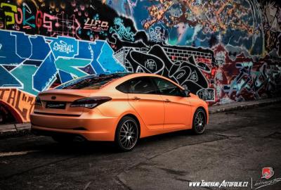 Hyundai i40 electric orange mat