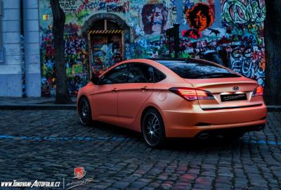 Hyundai i40 electric orange mat